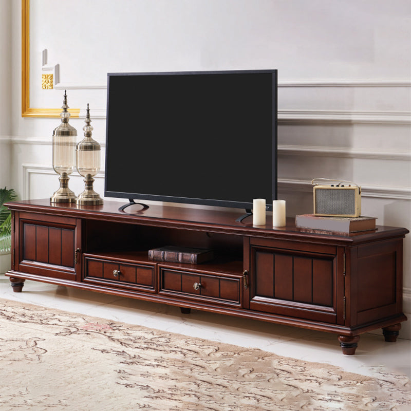 Porta TV in legno Porta TV tradizionale Console con cassetti