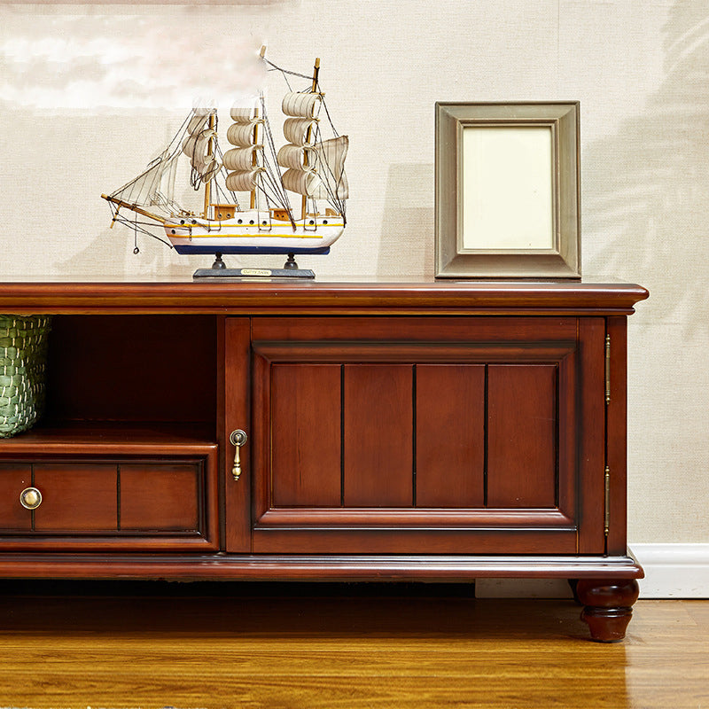 Porta TV in legno Porta TV tradizionale Console con cassetti