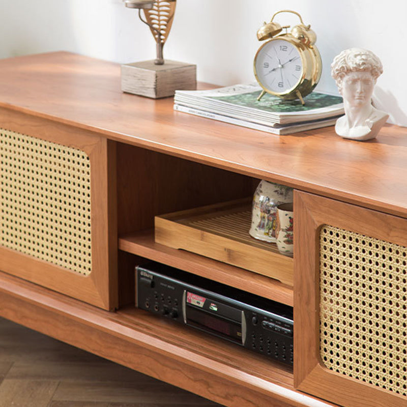 Scandinavian TV Media Console Solid Wood TV Console for Living Room Clearhalo 'furn' 'furn_tv_stands_entertainment_centers' 'Furniture' 'Living Room Furniture' 'TV Stands & Entertainment Centers' 'TV Stands & Media Storage Furniture' 'tv_stands_entertainment_centers' 6664617
