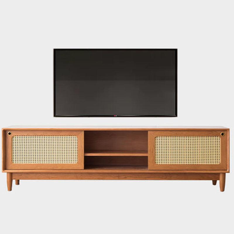 Scandinavian TV Media Console Solid Wood TV Console for Living Room Clearhalo 'furn' 'furn_tv_stands_entertainment_centers' 'Furniture' 'Living Room Furniture' 'TV Stands & Entertainment Centers' 'TV Stands & Media Storage Furniture' 'tv_stands_entertainment_centers' 6664623