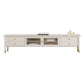 Supporto TV multimediale in legno massello Console multimediale scandinava con cassetti
