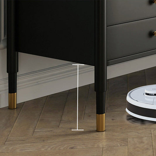 Console multimediale scandinava per media televisivi in ​​legno massiccio con cassetti