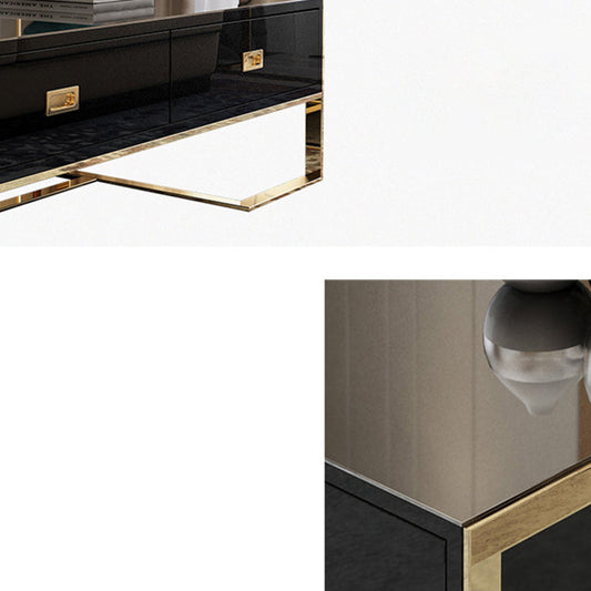 Glam TV Media Stand Console multimediale di archiviazione chiusa con 3 cassetti