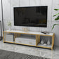 Mobile TV moderno per console multimediale Mobile TV con contenitore aperto con cassetti