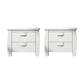 Solid Wood Accent Table Nightstand Modern Bedside Cabinet for Bedroom White 2 Piece Set Clearhalo 'Bedroom Furniture' 'furn' 'furn_night_stand' 'Furniture' 'night_stand' 'Nightstands' 6664731