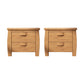 Solid Wood Accent Table Nightstand Modern Bedside Cabinet for Bedroom Light Wood 2 Piece Set Clearhalo 'Bedroom Furniture' 'furn' 'furn_night_stand' 'Furniture' 'night_stand' 'Nightstands' 6664733