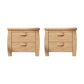 Solid Wood Accent Table Nightstand Modern Bedside Cabinet for Bedroom Natural 2 Piece Set Clearhalo 'Bedroom Furniture' 'furn' 'furn_night_stand' 'Furniture' 'night_stand' 'Nightstands' 6664739