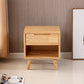 Modern Bedside Cabinet Solid Wood Bed Nightstand for Bedroom Natural 1 Piece 1 Clearhalo 'Bedroom Furniture' 'furn' 'furn_night_stand' 'Furniture' 'night_stand' 'Nightstands' 6664777