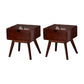 Modern Bedside Cabinet Solid Wood Bed Nightstand for Bedroom Walnut 2 Piece Set 1 Clearhalo 'Bedroom Furniture' 'furn' 'furn_night_stand' 'Furniture' 'night_stand' 'Nightstands' 6664792