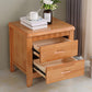 Modern Bed Nightstand Solid Wood Accent Table Nightstand with Drawers 15"L x 15"W x 20"H Natural 1 Piece Clearhalo 'Bedroom Furniture' 'furn' 'furn_night_stand' 'Furniture' 'night_stand' 'Nightstands' 6664803