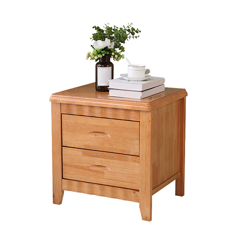 Modern Bed Nightstand Solid Wood Accent Table Nightstand with Drawers Clearhalo 'Bedroom Furniture' 'furn' 'furn_night_stand' 'Furniture' 'night_stand' 'Nightstands' 6664805