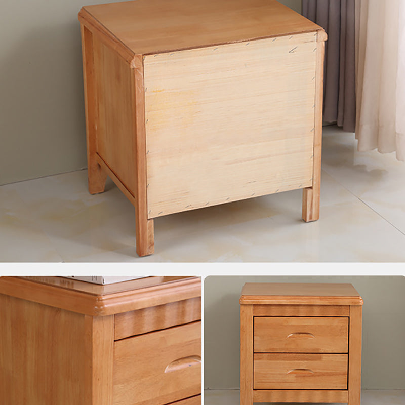 Modern Bed Nightstand Solid Wood Accent Table Nightstand with Drawers Clearhalo 'Bedroom Furniture' 'furn' 'furn_night_stand' 'Furniture' 'night_stand' 'Nightstands' 6664809