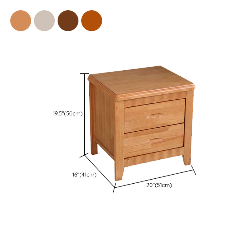 Modern Bed Nightstand Solid Wood Accent Table Nightstand with Drawers Clearhalo 'Bedroom Furniture' 'furn' 'furn_night_stand' 'Furniture' 'night_stand' 'Nightstands' 6664811