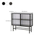 Modern Metal China Cabinet Glass Doors Storage Cabinet for Dining Room Clearhalo 'Display & China Cabinets' 'display_china_cabinets' 'furn' 'furn_display_china_cabinets' 'Furniture' 'Kitchen & Dining Furniture' 6665013