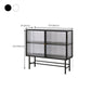Modern Metal China Cabinet Glass Doors Storage Cabinet for Dining Room Clearhalo 'Display & China Cabinets' 'display_china_cabinets' 'furn' 'furn_display_china_cabinets' 'Furniture' 'Kitchen & Dining Furniture' 6665014