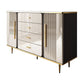 Glam Combo Dresser Wood Storage Chest Dresser with Metal Feet for Bedroom Clearhalo 'Bedroom Furniture' 'Dressers & Chests' 'dressers_chests' 'furn' 'furn_dressers_chests' 'Furniture' 6665050