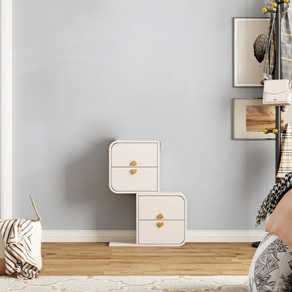 Comò moderno con cassettiera portaoggetti da 15,6 pollici di larghezza con 4/8 cassetti