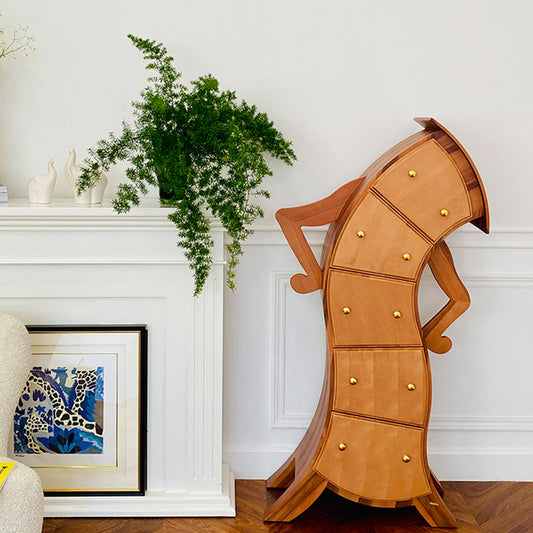 13.65-inch Width Storage Chest Contemporary Dresser with 5 Drawers Clearhalo 'Bedroom Furniture' 'Dressers & Chests' 'dressers_chests' 'furn' 'furn_dressers_chests' 'Furniture' 6665093