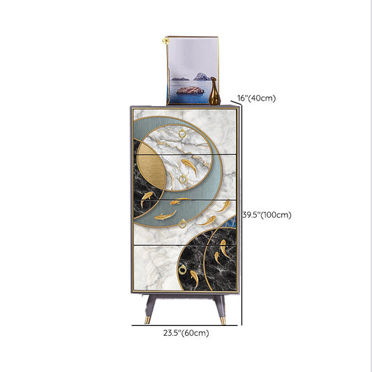 Wooden Storage Chest Dresser Classic Glam Storage Chest with Drawers Clearhalo 'Bedroom Furniture' 'Dressers & Chests' 'dressers_chests' 'furn' 'furn_dressers_chests' 'Furniture' 6665114