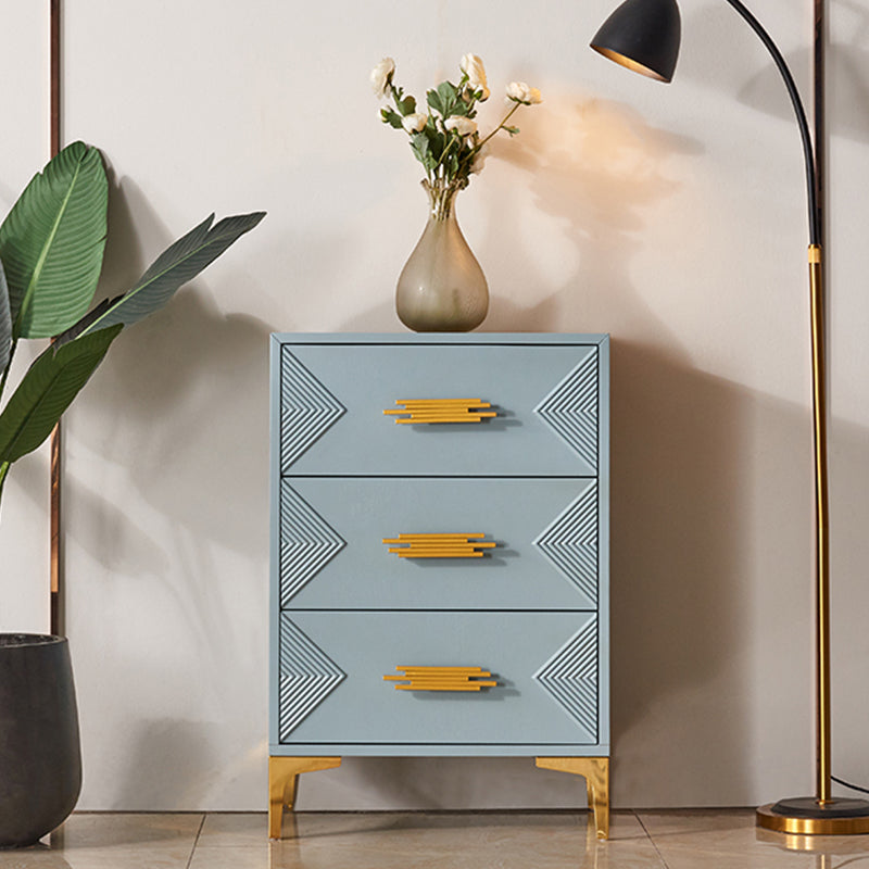 Contemporary Glam Chest Dresser Wooden Storage Chest with Drawers