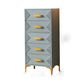 Contemporary Glam Chest Dresser Wooden Storage Chest with Drawers