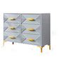 Contemporary Glam Chest Dresser Wooden Storage Chest with Drawers
