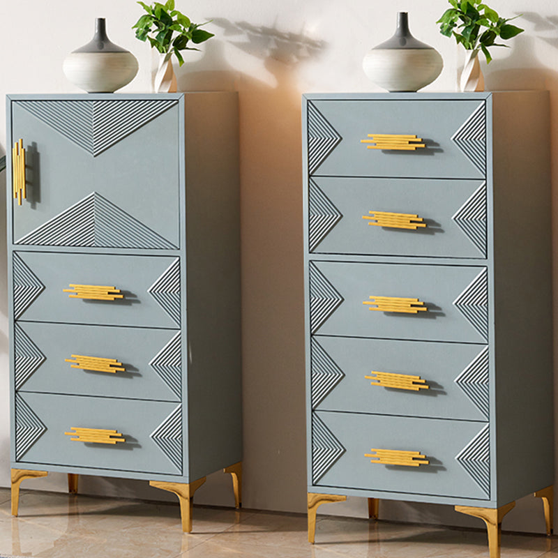 Contemporary Glam Chest Dresser Wooden Storage Chest with Drawers