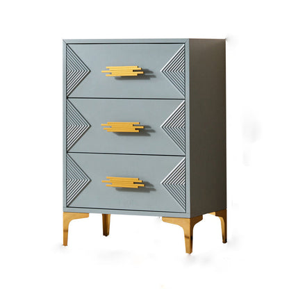 Contemporary Glam Chest Dresser Wooden Storage Chest with Drawers