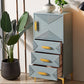 Contemporary Glam Chest Dresser Wooden Storage Chest with Drawers