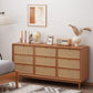 Traditional Storage Chest Dresser Wooden Chest with 9 Drawers Clearhalo 'Bedroom Furniture' 'Dressers & Chests' 'dressers_chests' 'furn' 'furn_dressers_chests' 'Furniture' 6665133