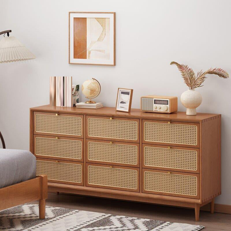 Traditional Storage Chest Dresser Wooden Chest with 9 Drawers Clearhalo 'Bedroom Furniture' 'Dressers & Chests' 'dressers_chests' 'furn' 'furn_dressers_chests' 'Furniture' 6665133