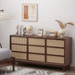 Traditional Storage Chest Dresser Wooden Chest with 9 Drawers Clearhalo 'Bedroom Furniture' 'Dressers & Chests' 'dressers_chests' 'furn' 'furn_dressers_chests' 'Furniture' 6665136