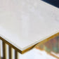 Tavolo console in marmo glam rettangolo di divani della console per hall