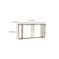 Tavolo console in marmo glam rettangolo di divani della console per hall