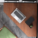 Contemporary Solid Wood Writing Desk Bedroom Office Desk in Brown with Legs Clearhalo 'furn' 'furn_office_desk' 'Furniture' 'Office Desks' 'Office Furniture' 'office_desk' 6665287