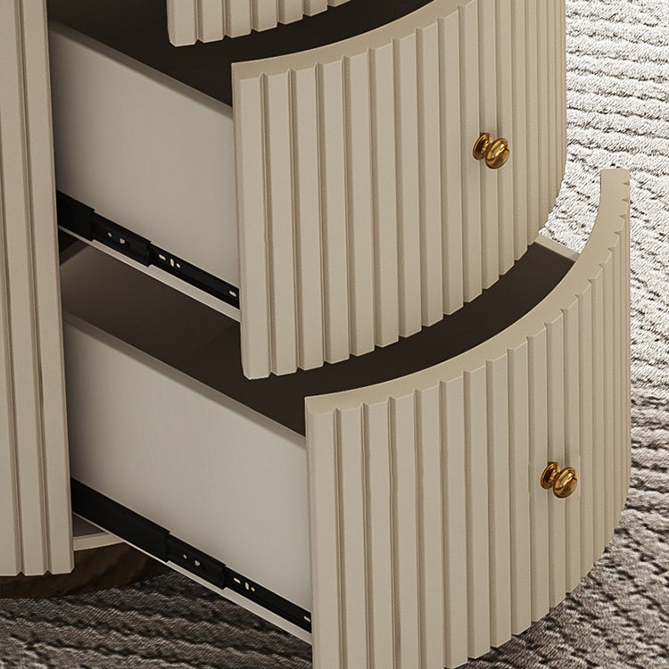 Bureau d'écriture en pierre contemporaine Bureau de bureau de chambre à coucher en blanc avec 3 tiroirs