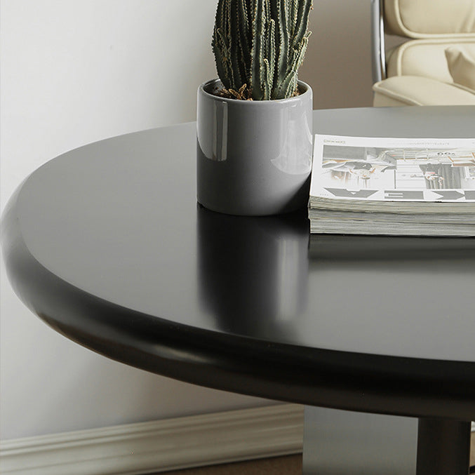 Bureau d'écriture industriel 29.5 "Hauteur de bureau en bois massif en noir avec jambes