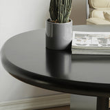 Bureau d'écriture industriel 29.5 "Hauteur de bureau en bois massif en noir avec jambes