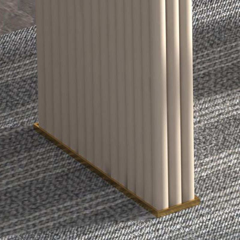 Zeitgenössischer Steinschreibtisch 29,53 Zoll großer weißer Büroschalter