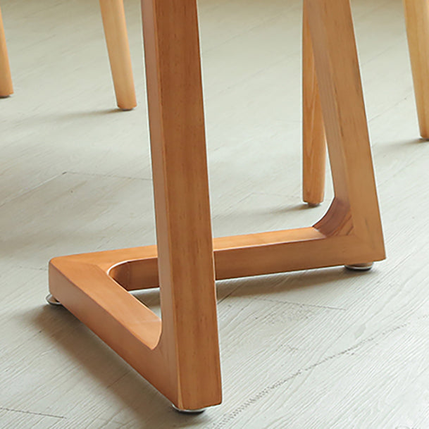 Base di slitta da slitta per ufficio ovale in legno massiccio 29,53 "scrivania alta