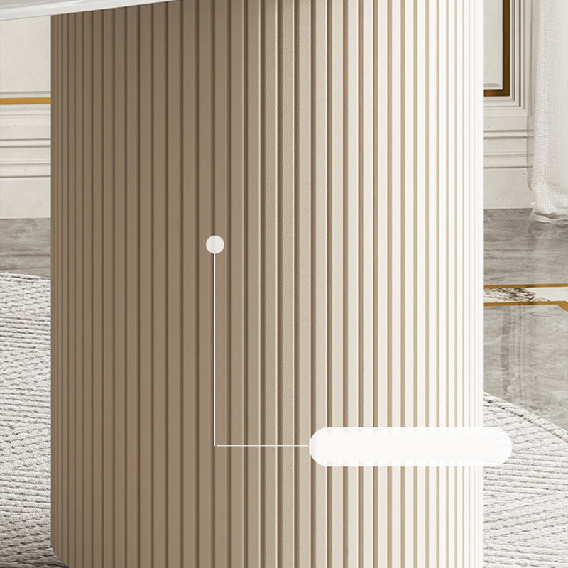 Bureau de bureau en pierre moderne de 29,53 pouces de haut de 3 tirages