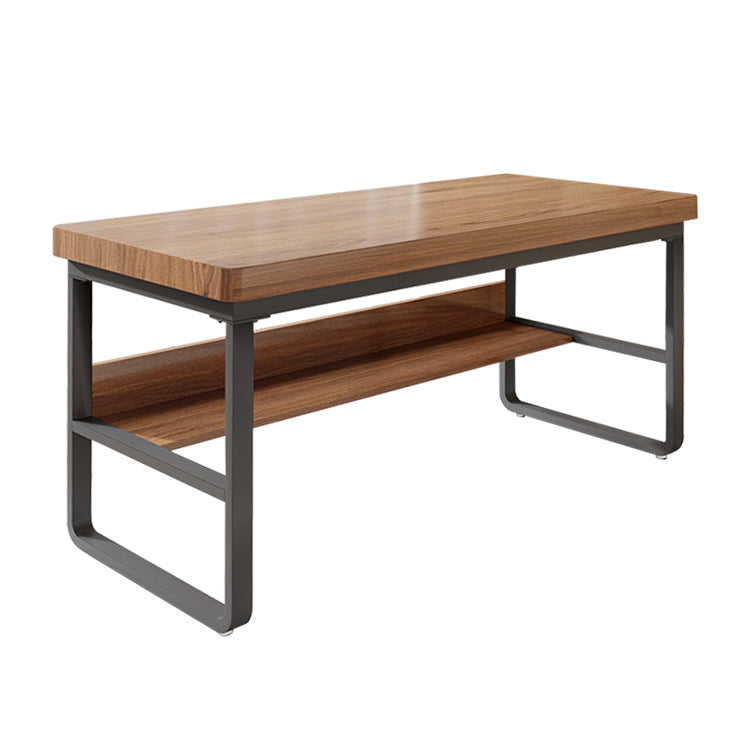 29,25 inch H Hedendaags kantoor Desk rechthoek Rechthoek Massief Wood Writing Desk