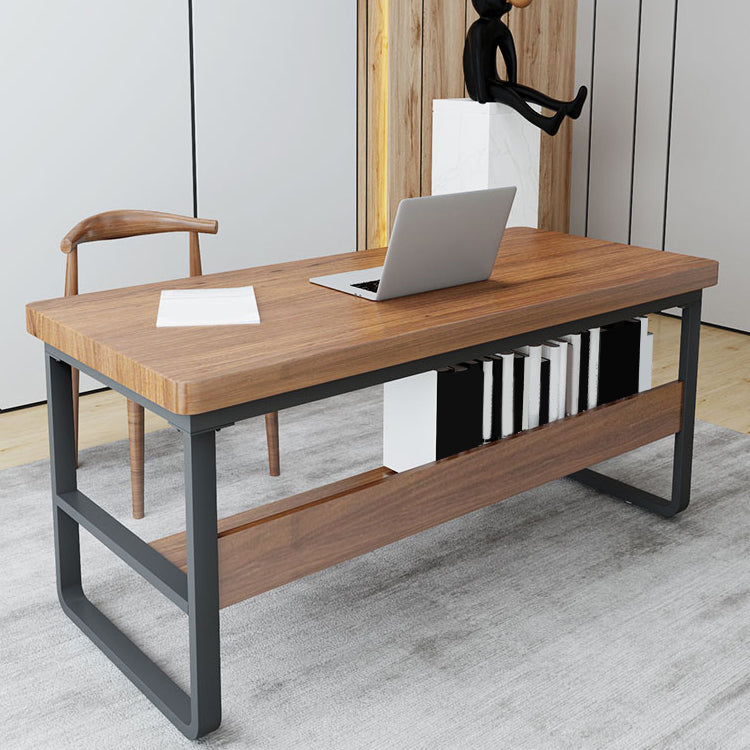 29,25 inch H Hedendaags kantoor Desk rechthoek Rechthoek Massief Wood Writing Desk