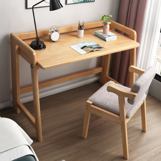 30.42インチHコンテンポラリーオフィスデスクソリッドウッド折りたたみ式ライティングデスク