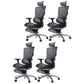 Modern Chair Adjustable Seat Height Removable Arms Office Chair with Wheels