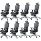 Modern Chair Adjustable Seat Height Removable Arms Office Chair with Wheels