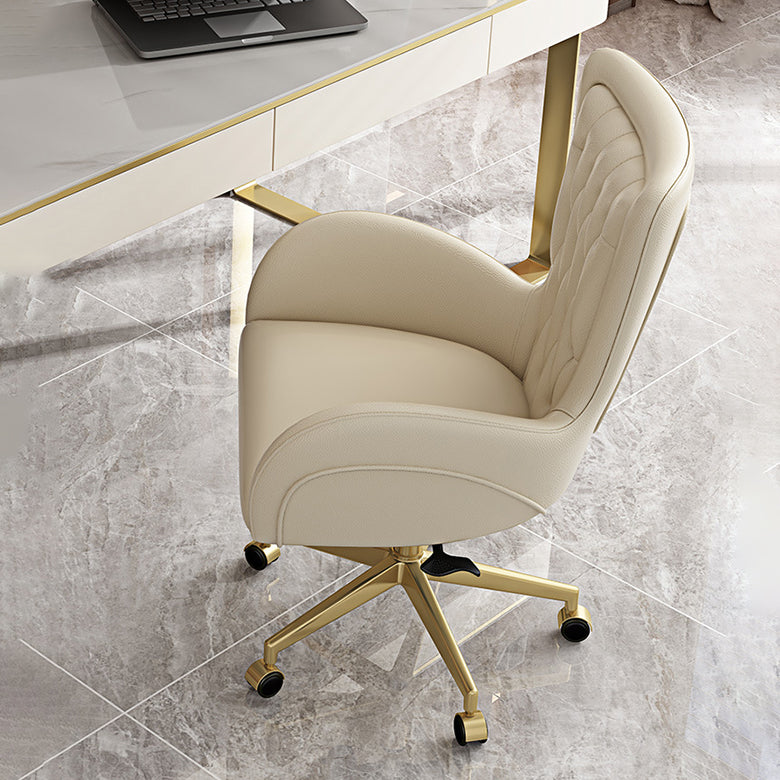 Modern Leather Task Chair Height-adjustable Desk Chair for Office Clearhalo 'furn' 'furn_office_chair' 'Furniture' 'Office Chairs' 'Office Furniture' 'office_chair' 6665642