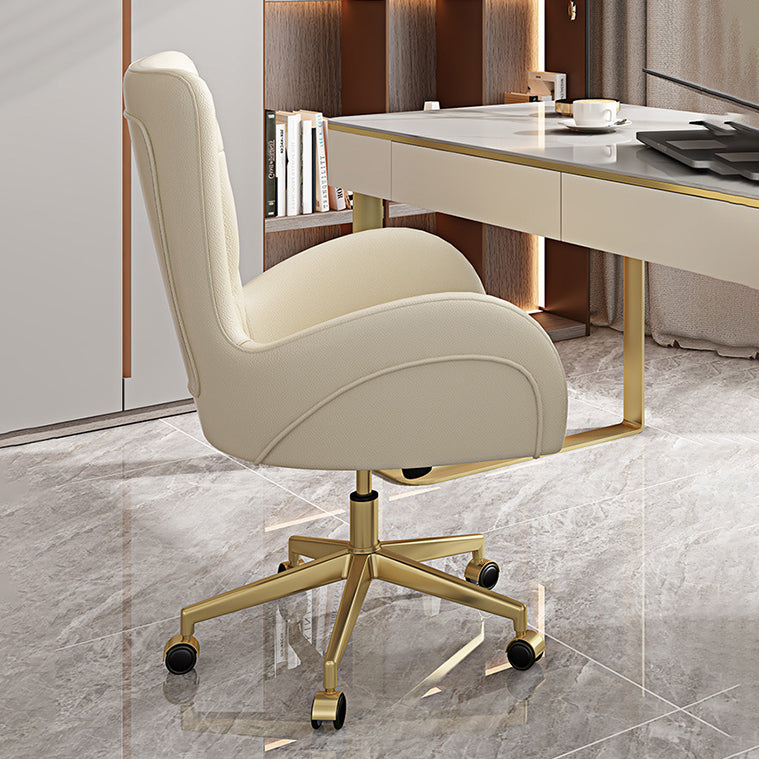 Modern Leather Task Chair Height-adjustable Desk Chair for Office Clearhalo 'furn' 'furn_office_chair' 'Furniture' 'Office Chairs' 'Office Furniture' 'office_chair' 6665644