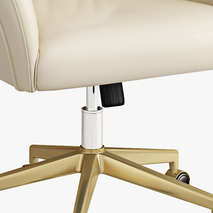 Modern Leather Task Chair Height-adjustable Desk Chair for Office Clearhalo 'furn' 'furn_office_chair' 'Furniture' 'Office Chairs' 'Office Furniture' 'office_chair' 6665651