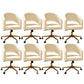 Modern Chair Fixed Arms Adjustable Seat Height Office Chair with Wheels